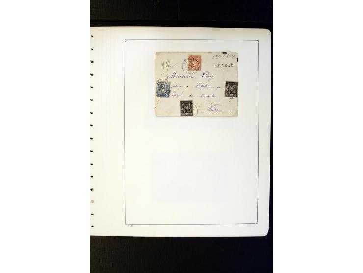 1852/1900, interessanter Sammlungsposten mit Einzel- und Mehrfachfrankaturen, Auslandspost mit Destinationen, R-Briefen, Misc
