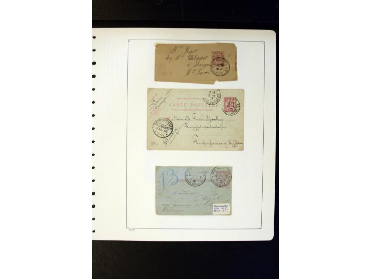 1852/1900, interessanter Sammlungsposten mit Einzel- und Mehrfachfrankaturen, Auslandspost mit Destinationen, R-Briefen, Misc