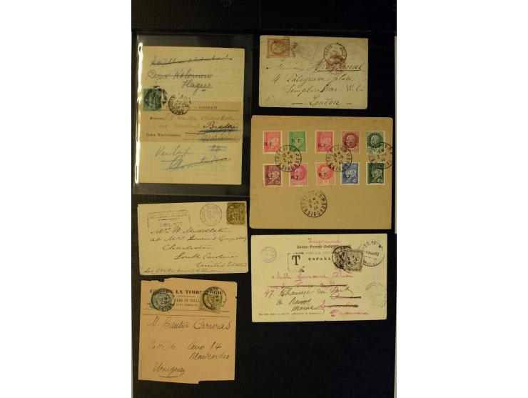 1854/1944, fast 80 Briefe, Karten und Ganzsachen, dabei viel Auslandsbriefe, R-Briefe, Zensuren, interessante Stempel und Ver