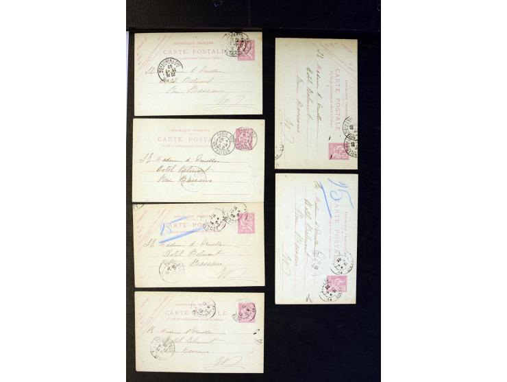 1854/1944, fast 80 Briefe, Karten und Ganzsachen, dabei viel Auslandsbriefe, R-Briefe, Zensuren, interessante Stempel und Ver