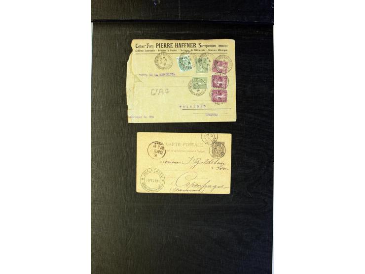 1854/1944, fast 80 Briefe, Karten und Ganzsachen, dabei viel Auslandsbriefe, R-Briefe, Zensuren, interessante Stempel und Ver