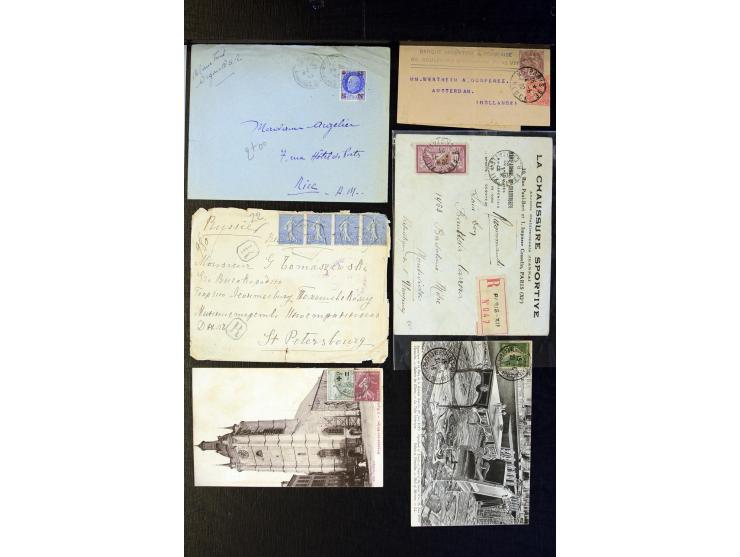 1854/1944, fast 80 Briefe, Karten und Ganzsachen, dabei viel Auslandsbriefe, R-Briefe, Zensuren, interessante Stempel und Ver
