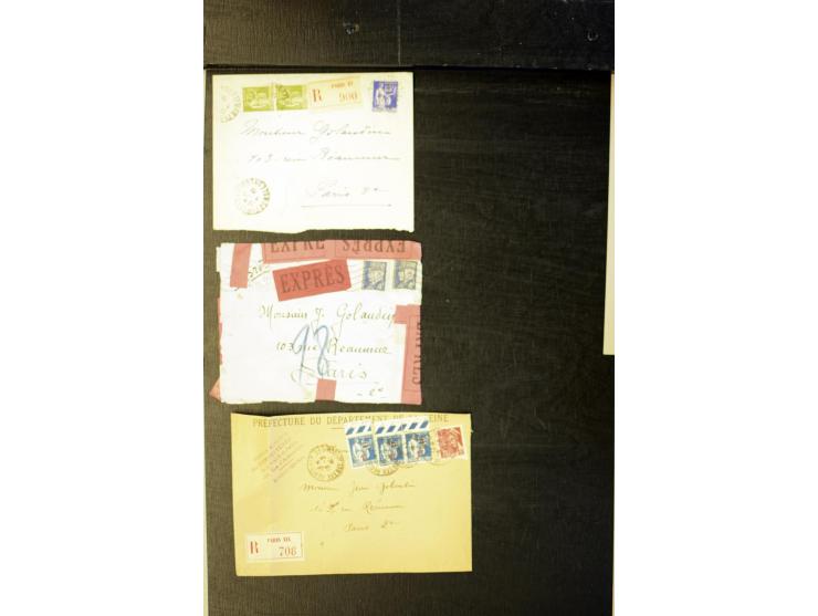 1855/1945 (ca.), Posten Briefe und Karten, dabei Reco, Zensur etc.