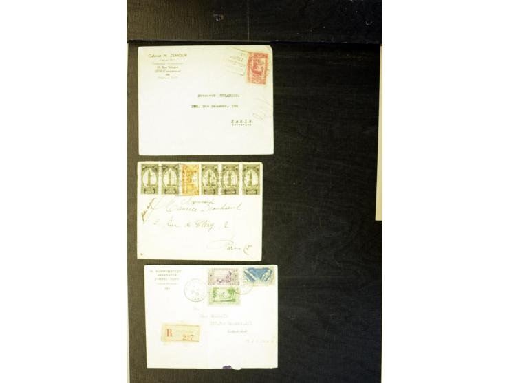 1855/1945 (ca.), Posten Briefe und Karten, dabei Reco, Zensur etc.