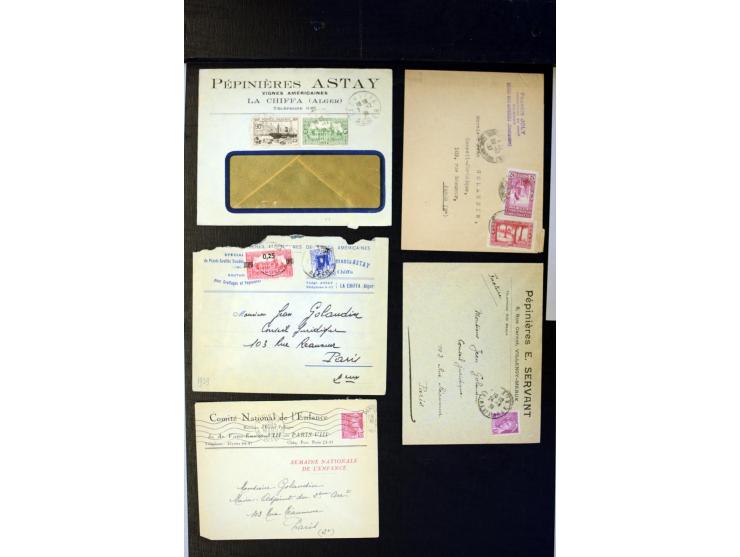 1855/1945 (ca.), Posten Briefe und Karten, dabei Reco, Zensur etc.
