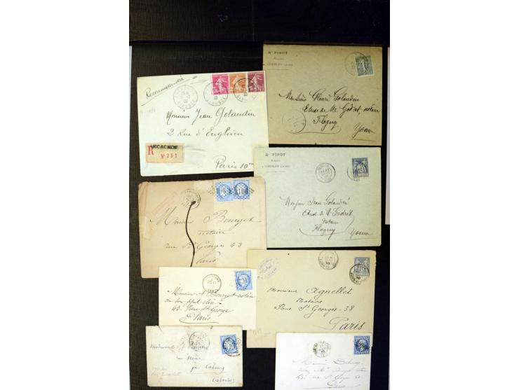 1855/1945 (ca.), Posten Briefe und Karten, dabei Reco, Zensur etc.