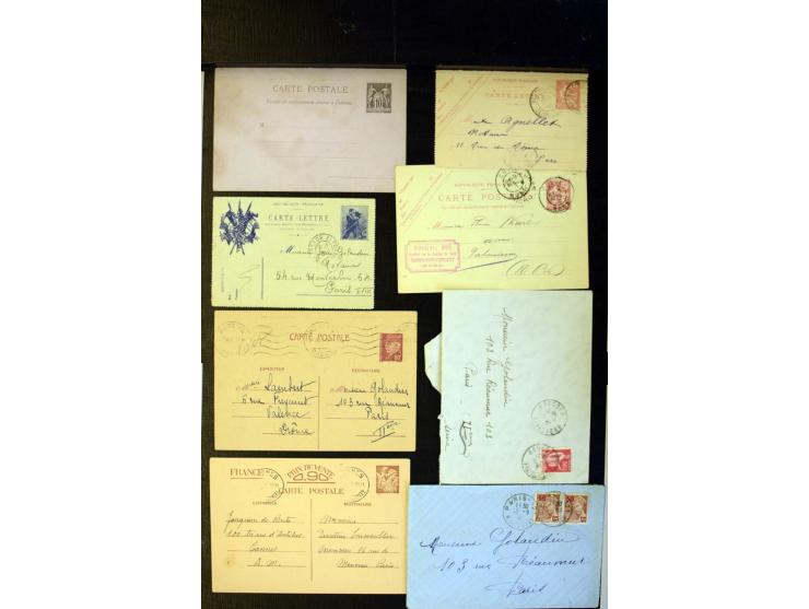 1855/1945 (ca.), Posten Briefe und Karten, dabei Reco, Zensur etc.