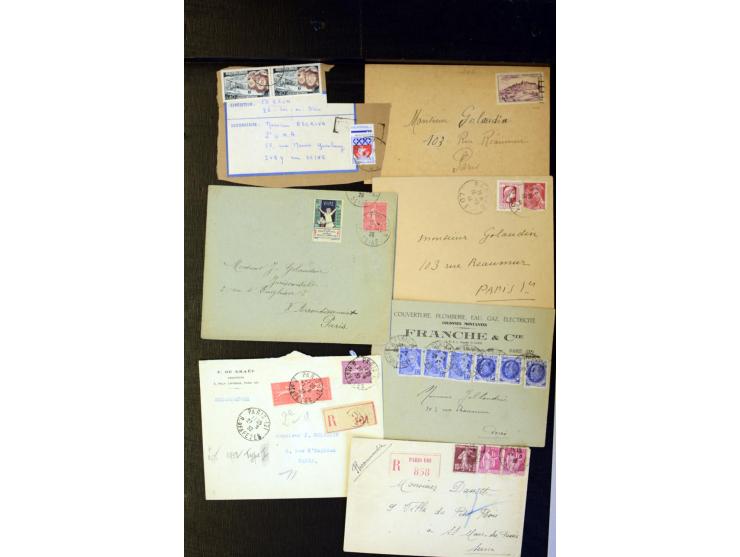1855/1945 (ca.), Posten Briefe und Karten, dabei Reco, Zensur etc.