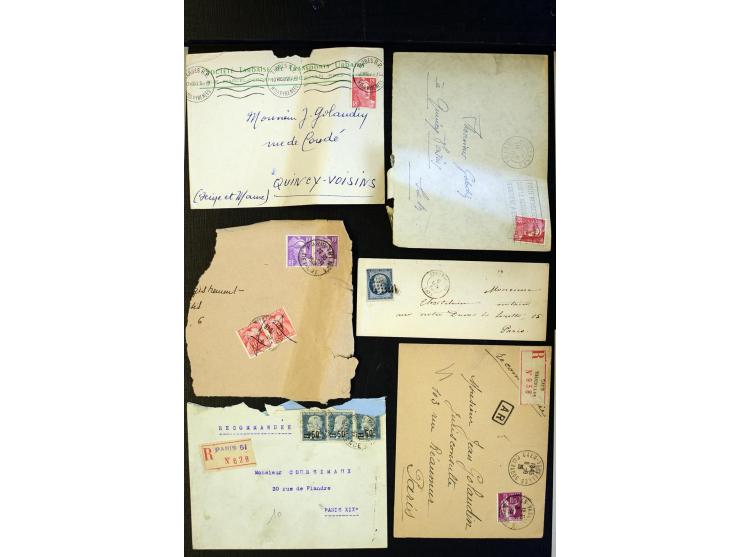 1855/1945 (ca.), Posten Briefe und Karten, dabei Reco, Zensur etc.