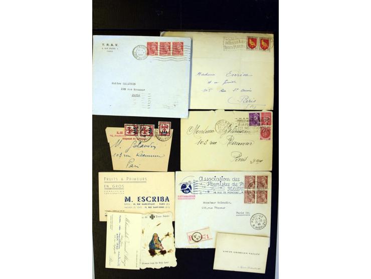 1855/1945 (ca.), Posten Briefe und Karten, dabei Reco, Zensur etc.