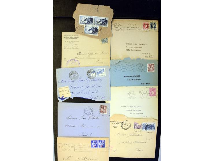 1855/1945 (ca.), Posten Briefe und Karten, dabei Reco, Zensur etc.