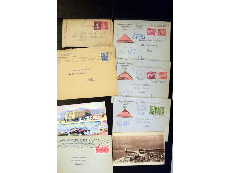 1855/1945 (ca.), Posten Briefe und Karten, dabei Reco, Zensur etc.