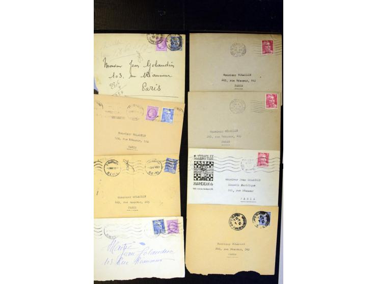 1855/1945 (ca.), Posten Briefe und Karten, dabei Reco, Zensur etc.