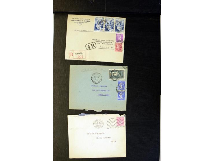 1855/1945 (ca.), Posten Briefe und Karten, dabei Reco, Zensur etc.