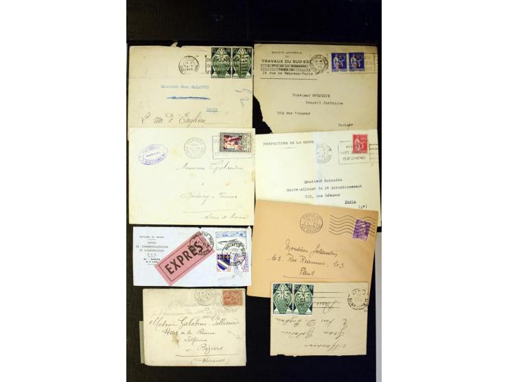 1855/1945 (ca.), Posten Briefe und Karten, dabei Reco, Zensur etc.