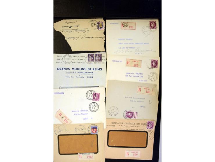 1855/1945 (ca.), Posten Briefe und Karten, dabei Reco, Zensur etc.