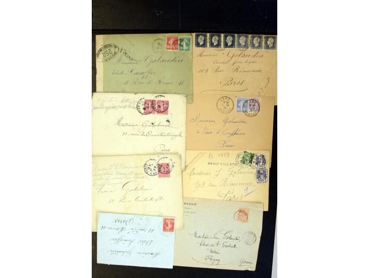 1855/1945 (ca.), Posten Briefe und Karten, dabei Reco, Zensur etc.