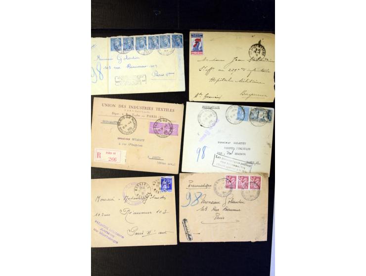 1855/1945 (ca.), Posten Briefe und Karten, dabei Reco, Zensur etc.