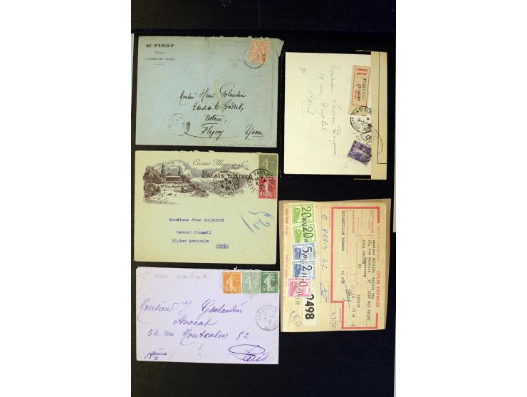 1855/1945 (ca.), Posten Briefe und Karten, dabei Reco, Zensur etc.