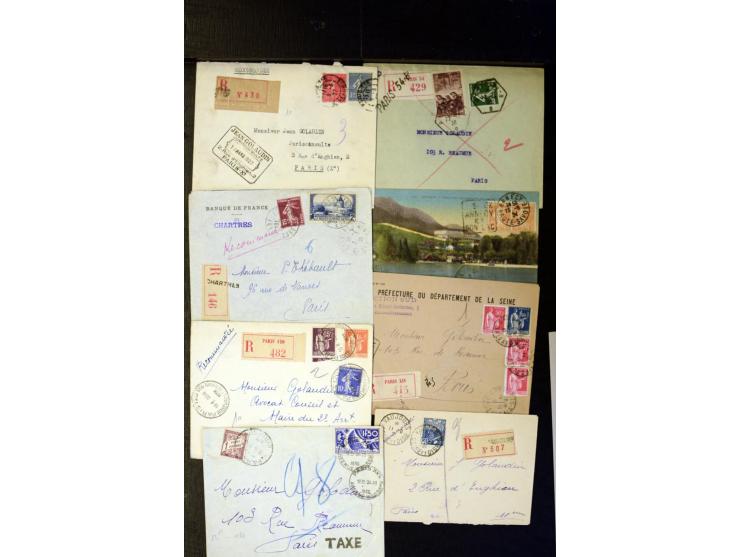 1855/1945 (ca.), Posten Briefe und Karten, dabei Reco, Zensur etc.