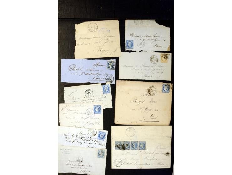1855/1945 (ca.), Posten Briefe und Karten, dabei Reco, Zensur etc.