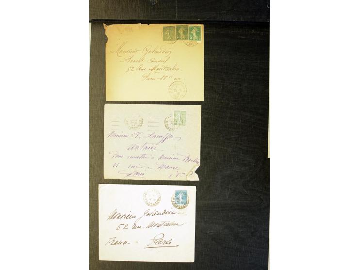 1855/1945 (ca.), Posten Briefe und Karten, dabei Reco, Zensur etc.