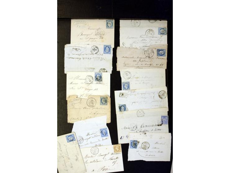 1855/1945 (ca.), Posten Briefe und Karten, dabei Reco, Zensur etc.