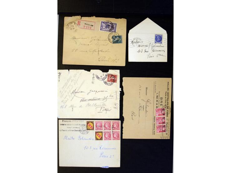 1855/1945 (ca.), Posten Briefe und Karten, dabei Reco, Zensur etc.