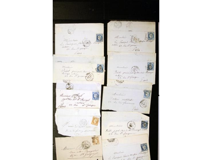 1855/1945 (ca.), Posten Briefe und Karten, dabei Reco, Zensur etc.