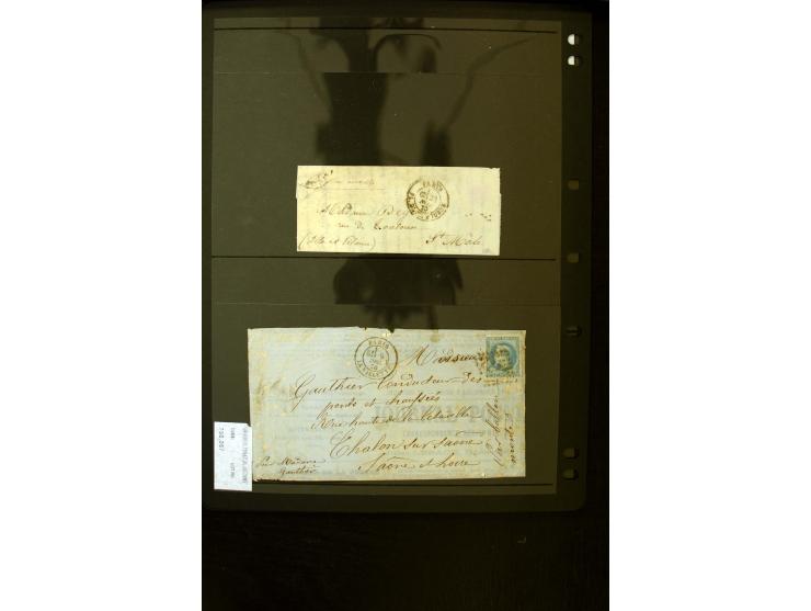 BALLON MONTE : 33 Briefe und Karten, u.a. nach Sachsen, England und Belgien