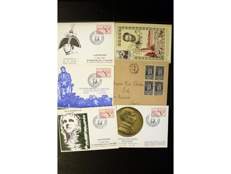 1928/54, über 30 Briefe und Karten, oft bessere Frankaturen, u.a. Mi.-Nr. 321
