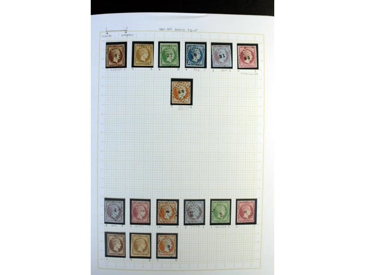 1861/1950, ungebrauchte und gestempelte Sammlung, dabei rund 320 große Hermesköpfe ab Pariser Druck, Mi.-Nr. 96-107, 144-57, 