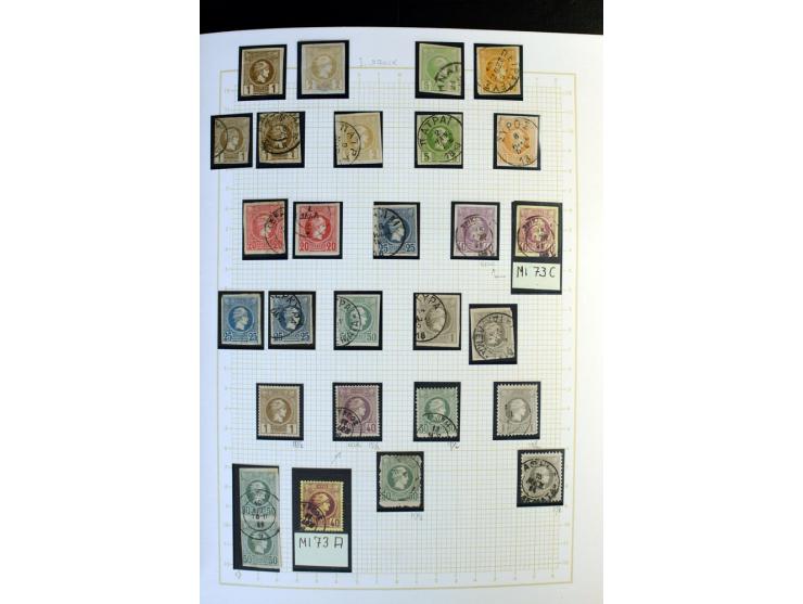 1861/1950, ungebrauchte und gestempelte Sammlung, dabei rund 320 große Hermesköpfe ab Pariser Druck, Mi.-Nr. 96-107, 144-57, 