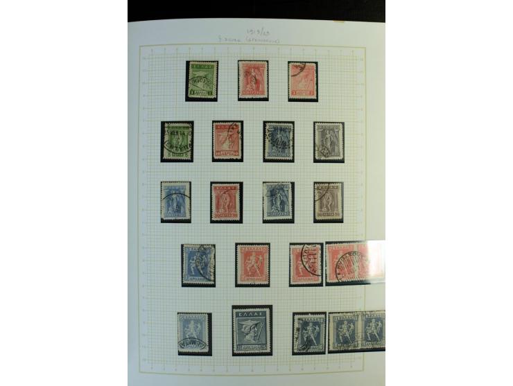 1861/1950, ungebrauchte und gestempelte Sammlung, dabei rund 320 große Hermesköpfe ab Pariser Druck, Mi.-Nr. 96-107, 144-57, 