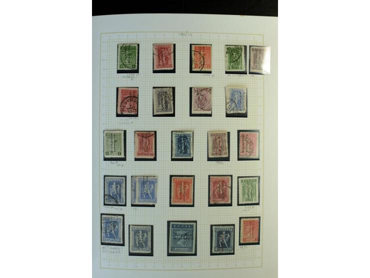 1861/1950, ungebrauchte und gestempelte Sammlung, dabei rund 320 große Hermesköpfe ab Pariser Druck, Mi.-Nr. 96-107, 144-57, 