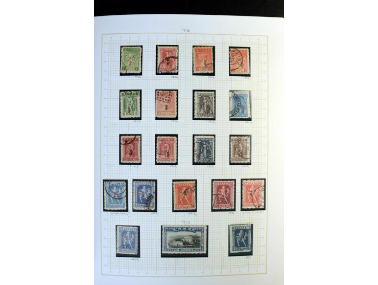 1861/1950, ungebrauchte und gestempelte Sammlung, dabei rund 320 große Hermesköpfe ab Pariser Druck, Mi.-Nr. 96-107, 144-57, 