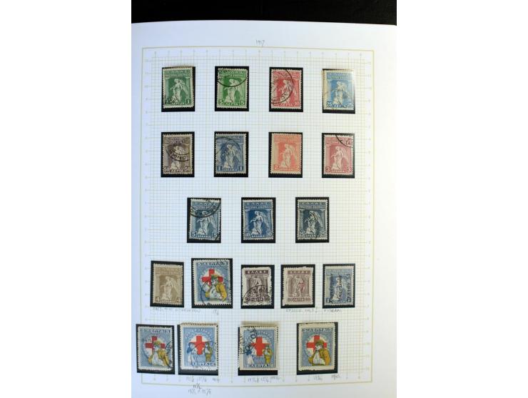 1861/1950, ungebrauchte und gestempelte Sammlung, dabei rund 320 große Hermesköpfe ab Pariser Druck, Mi.-Nr. 96-107, 144-57, 