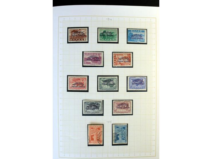 1861/1950, ungebrauchte und gestempelte Sammlung, dabei rund 320 große Hermesköpfe ab Pariser Druck, Mi.-Nr. 96-107, 144-57, 