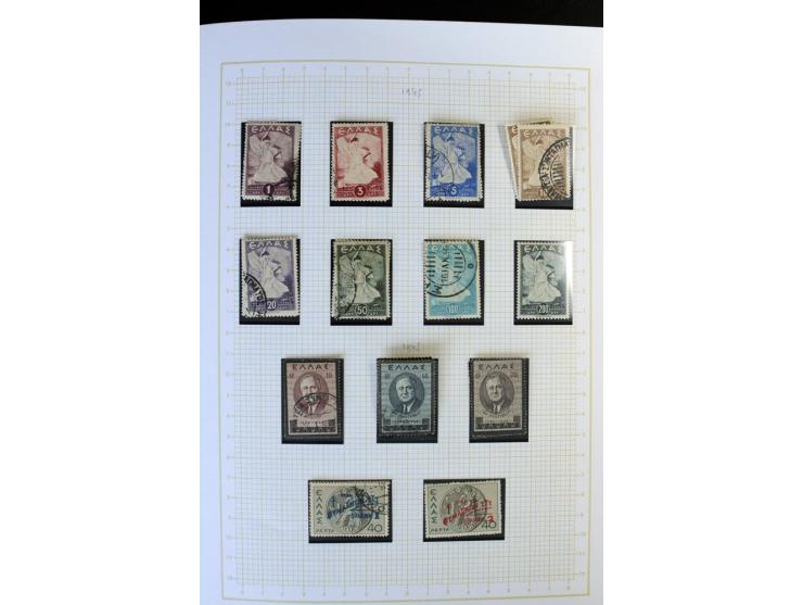 1861/1950, ungebrauchte und gestempelte Sammlung, dabei rund 320 große Hermesköpfe ab Pariser Druck, Mi.-Nr. 96-107, 144-57, 