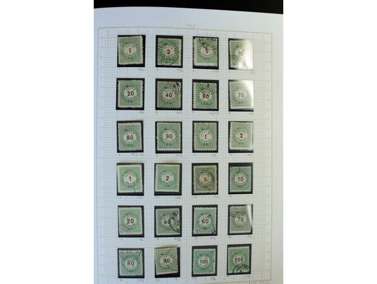 1861/1950, ungebrauchte und gestempelte Sammlung, dabei rund 320 große Hermesköpfe ab Pariser Druck, Mi.-Nr. 96-107, 144-57, 