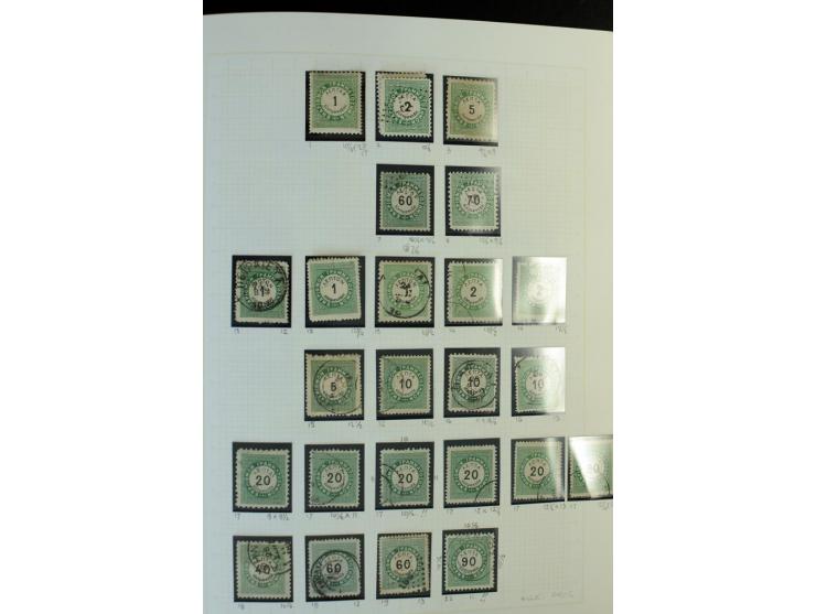 1861/1950, ungebrauchte und gestempelte Sammlung, dabei rund 320 große Hermesköpfe ab Pariser Druck, Mi.-Nr. 96-107, 144-57, 