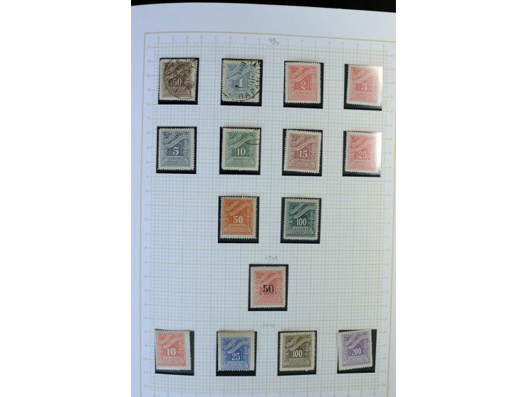 1861/1950, ungebrauchte und gestempelte Sammlung, dabei rund 320 große Hermesköpfe ab Pariser Druck, Mi.-Nr. 96-107, 144-57, 