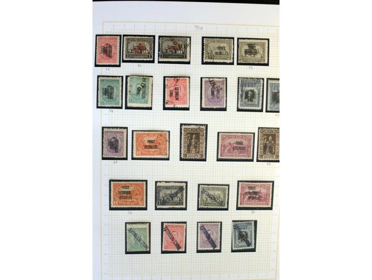 1861/1950, ungebrauchte und gestempelte Sammlung, dabei rund 320 große Hermesköpfe ab Pariser Druck, Mi.-Nr. 96-107, 144-57, 