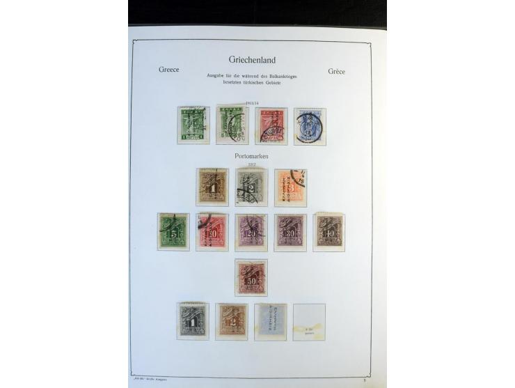 1861/1981, überwiegend gestempelte Sammlung mit rund 175 großen Hermesköpfen ab Pariser Druck, Mi.-Nr. 96 - 107, 144 - 57, 42