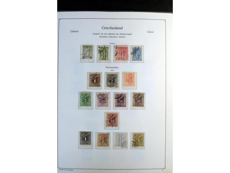 1861/1981, überwiegend gestempelte Sammlung mit rund 175 großen Hermesköpfen ab Pariser Druck, Mi.-Nr. 96 - 107, 144 - 57, 42