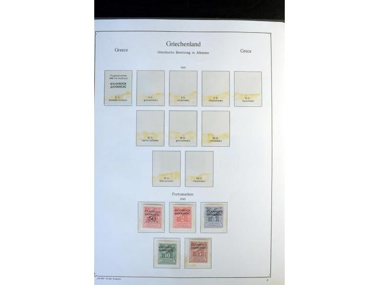 1861/1981, überwiegend gestempelte Sammlung mit rund 175 großen Hermesköpfen ab Pariser Druck, Mi.-Nr. 96 - 107, 144 - 57, 42