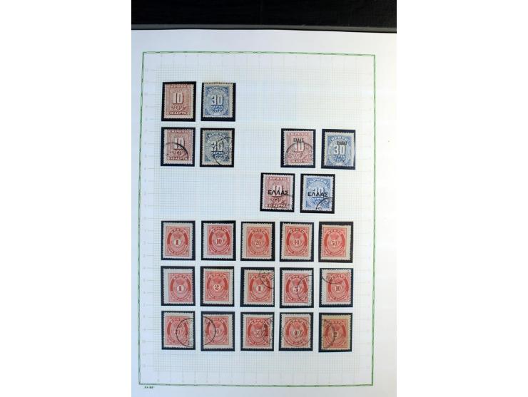 1861/1981, überwiegend gestempelte Sammlung mit rund 175 großen Hermesköpfen ab Pariser Druck, Mi.-Nr. 96 - 107, 144 - 57, 42