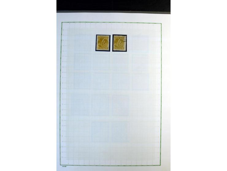 1861/1981, überwiegend gestempelte Sammlung mit rund 175 großen Hermesköpfen ab Pariser Druck, Mi.-Nr. 96 - 107, 144 - 57, 42