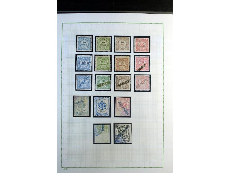1861/1981, überwiegend gestempelte Sammlung mit rund 175 großen Hermesköpfen ab Pariser Druck, Mi.-Nr. 96 - 107, 144 - 57, 42