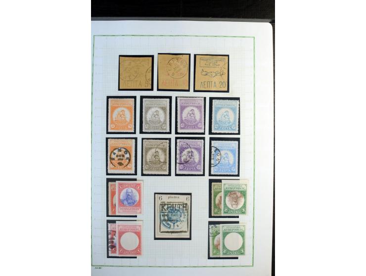 1861/1981, überwiegend gestempelte Sammlung mit rund 175 großen Hermesköpfen ab Pariser Druck, Mi.-Nr. 96 - 107, 144 - 57, 42